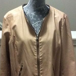 🌸Chico’s Faux Leather Jacket NWT🌸